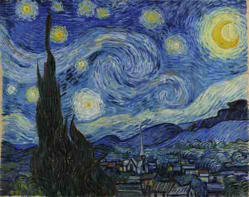 The-Starry-Night by Vincent-Willem-van-Gogh_